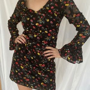 Club Monoco floral bell sleeve dress